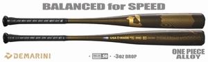 DeMarini Voodoo One 2-5/8" BBCOR Bat WBD2461010 -3oz (2024) Lightly Used w/Warranty