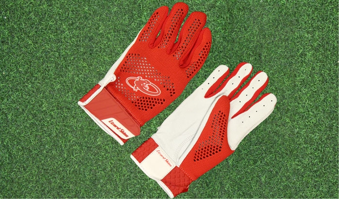 Lizard Skins Pro Knit V2 Adult Red Batting Gloves PROK500