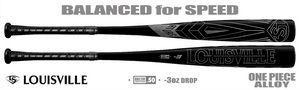 Louisville Atlas "Blackout" 2-5/8" BBCOR Bat WBL2968010 -3oz (2025)