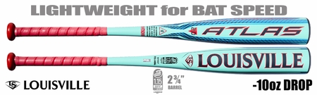 Louisville Atlas 2.0 2-3/4" Big Barrel USSSA Bat WBL4254010 -10oz (2027)