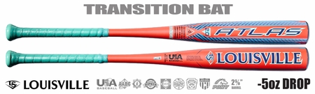 Louisville Atlas 2.0 2-5/8" Youth USA Bat WBL4264010 -5oz (2027)