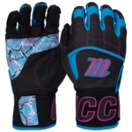 Marucci Blacksmith Tactical Black/Electric Blue Batting Gloves MBGBSTACT-BK-EB