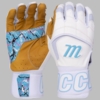 Marucci Blacksmith Tactical White/Tan Batting Gloves MBGBSTACT-W-TN