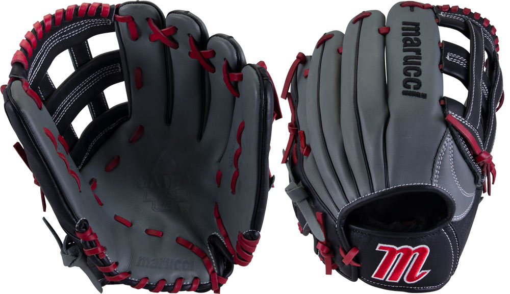 Marucci Caddo Youth Series 12" Outfield Glove MFGCADD1200GY/R (2022)