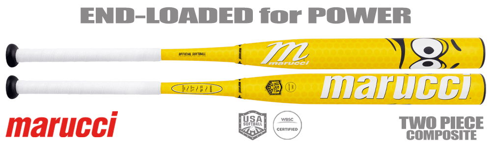 Batte De Softball Marucci Chocolate Crush 2025 - 26 Oz, Jaune, Neuve Sous Emballage
