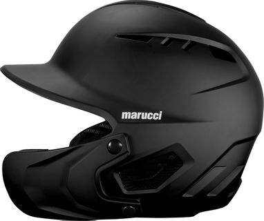 Marucci Duravent Black Batting Helmet w/Jaw Guard MBHDVJG-BK