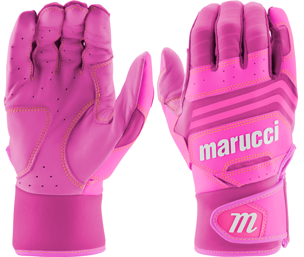 Marucci FUZN Adult Pink/White Batting Gloves MBGFZNPPKW