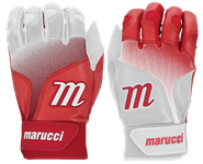 Marucci PWR FADE White/Red Batting Gloves MBGPWRF-W/R