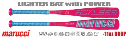 Marucci Rckless Gen 2 Alloy 2-5/8" Pink Youth USA Tee Ball Bat MTBR2P -11oz (2027)