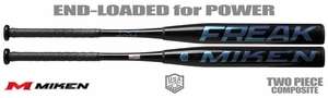 Miken Freak Black Maxload Slowpitch Bat USA MSA6FKBLKL (2027)