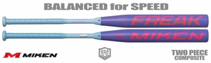 Miken Freak Splatter 2-Piece Balanced Slowpitch Bat USA MSA6FRKB (2026)