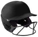 Mizuno F6 Solid Black Fastpitch Helmet 380395-9090