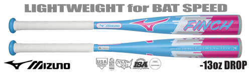 Mizuno Finch Tee Ball Fastpitch Bat -13oz 340694 (2026)