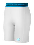 Mizuno Low Rise Adult White Compression Sliding Shorts 350545-0000