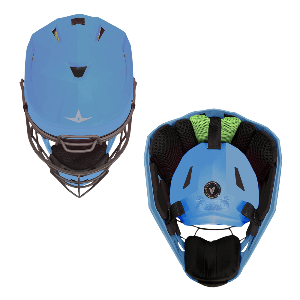 MVP Pro Catcher Helmet Top & Back Detail