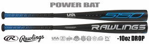 Rawlings 5150 2-5/8" Youth USA Bat -10oz US1510 (2021) Lightly Used w/Warranty