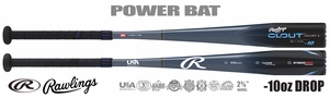 Rawlings CLOUT 2-5/8" Youth USA Bat RUS3C10 -10oz (2023) Lightly Used w/Warranty