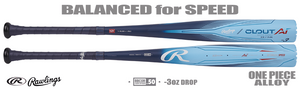 Rawlings CLOUT AI 2-5/8" BBCOR Bat RBB4C3 -3oz (2024) Lightly Used w/Warranty