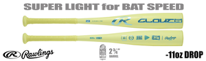 Rawlings Clout AI 2-5/8" Junior Big Barrel USSSA Bat RJB6C11 -11oz (2026)