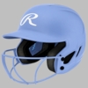 Rawlings Coolflo Max Highlighter Matte Neon Columbia Blue Fastpitch Helmet HLMAXFGM-NC