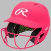 Rawlings Coolflo Max Highlighter Matte Neon Pink Fastpitch Helmet HLMAXFGM-NP