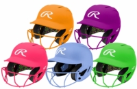 Rawlings Coolflo Max Highlighter Matte Fastpitch Helmets
