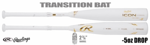 Rawlings ICON 2-3/4" Big Barrel USSSA Bat RUT4I5 -5oz (2024)