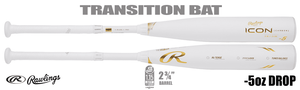 Rawlings ICON 2-3/4" Big Barrel USSSA Bat RUT4I5 -5oz (2024)