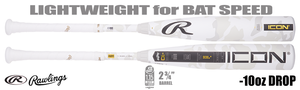 Rawlings ICON 2-3/4" Big Barrel USSSA Bat RUT5I10 -10oz (2025)