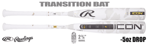 Rawlings ICON 2-3/4" Big Barrel USSSA Bat RUT5I5 -5oz (2025) Lightly Used w/Warranty