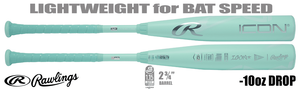 Rawlings Icon 2-3/4" Big Barrel USSSA Bat RUT6I10 -10oz (2026)