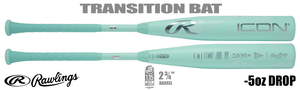 Rawlings Icon 2-3/4" Big Barrel USSSA Bat RUT6I5 -5oz (2026)