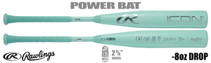 Rawlings Icon 2-3/4" Big Barrel USSSA Bat RUT6I8 -8oz (2026)