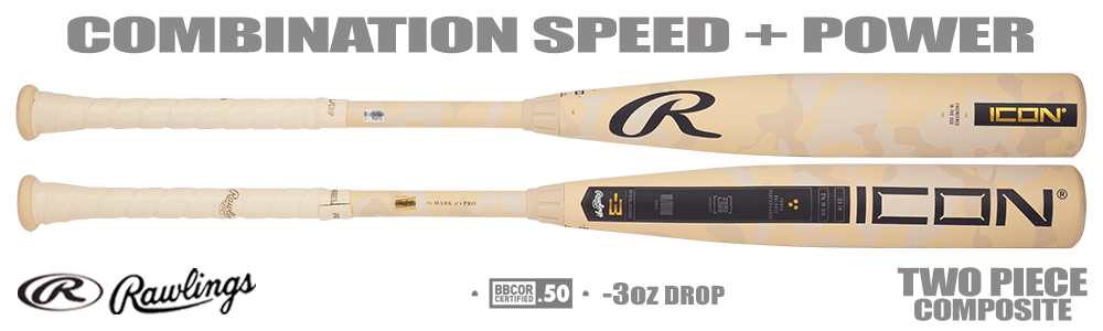 Rawlings | Bate De Béisbol Icon Glowstick | Bbcor | -3 | 32 | Cuotas
