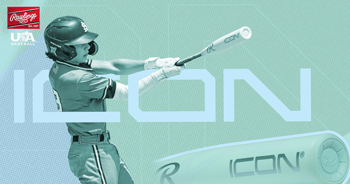 Rawlings Icon 2-5/8" Youth USA Bat RUS6I8 -8oz (2026)