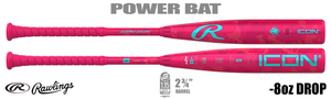 Rawlings ICON Electric Unicorn 2-3/4" Big Barrel USSSA Bat RUT5IPK8 -8oz (2025) Lightly Used w/Warranty