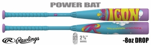 Rawlings Icon Fest 2-3/4" Big Barrel USSSA Bat RUT6IFL8 -8oz (2026)
