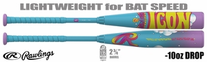 Rawlings Icon Fest 2-3/4" Big Barrel USSSA Bat RUT6IFL10 -10oz (2026)