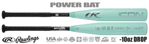 Rawlings Icon 2-5/8" Youth USA Bat RUS6I10 -10oz (2026)