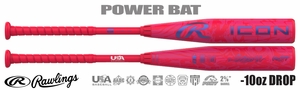 Rawlings Icon 2-5/8" Youth USA Bat RUS7I10 -10oz (2027)