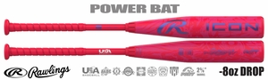 Rawlings Icon 2-5/8" Youth USA Bat RUS7I8 -8oz (2027)