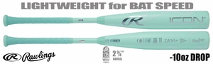 Rawlings Icon 2-3/4" Big Barrel USSSA Bat RUT6I10 -10oz (2026) Lightly Used w/Warranty