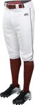 Rawlings Launch Adult White/Maroon Piped Knicker Pants LNCHKPP-W/MN
