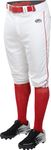 Rawlings Launch Adult White/Scarlet Piped Knicker Pants LNCHKPP-W/S