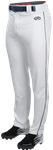 Rawlings Launch Youth White/Navy 1/8" Piped Pants YLNCHSRP-W/N