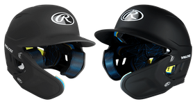 Rawlings MACH Adjust Matte Black Helmet w/Extension MA07J-MBK-ADJ