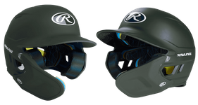 Rawlings MACH Adjust Matte Dark Green Helmet w/Extension MA07J-MDG-ADJ