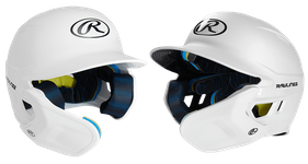 Rawlings MACH Adjust Matte White Helmet w/Extension MA07J-MWH-ADJ