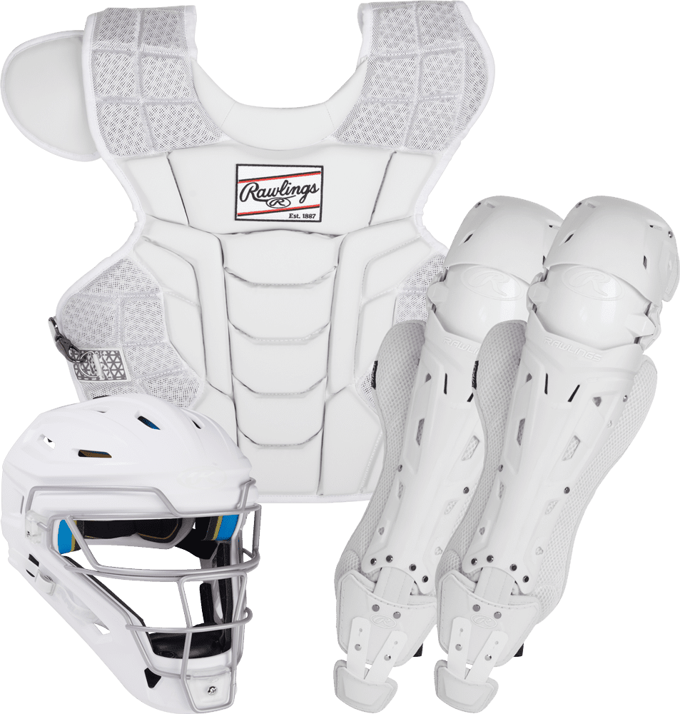 Sale! Buy Rawlings MACH Adult White/White Catcher Set MKITNAW/W