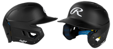 Rawlings Mach Fit Black Batting Helmet MACHFIT-MAT-BK
